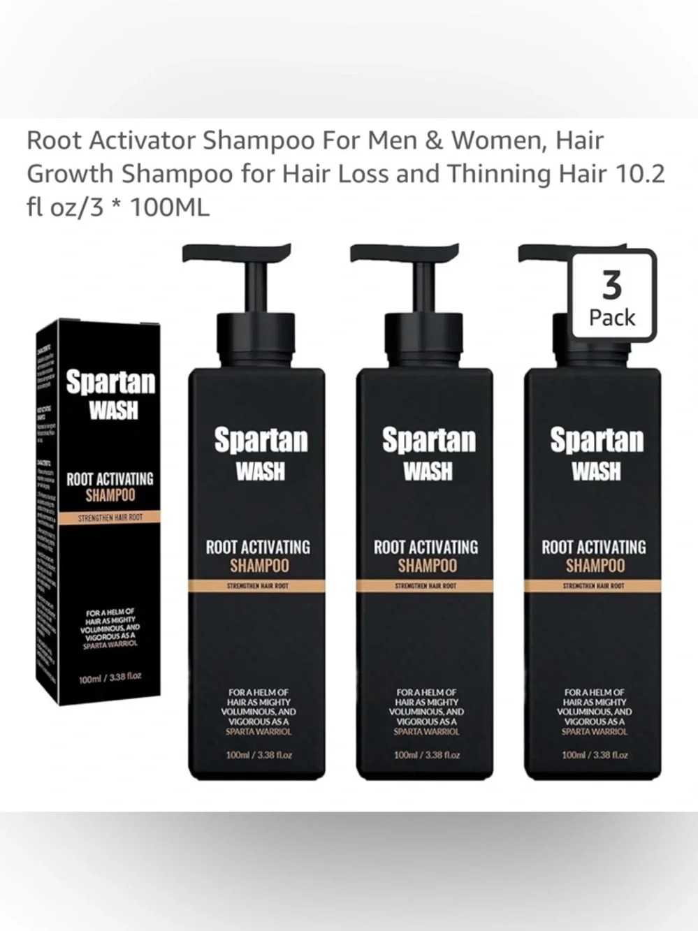 Spartan: Root Activator Shampoo- Promotes Hair Growth For Women & Men - Picture 2 of 11